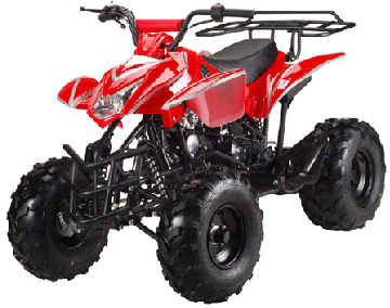 Cobra 125cc atv red